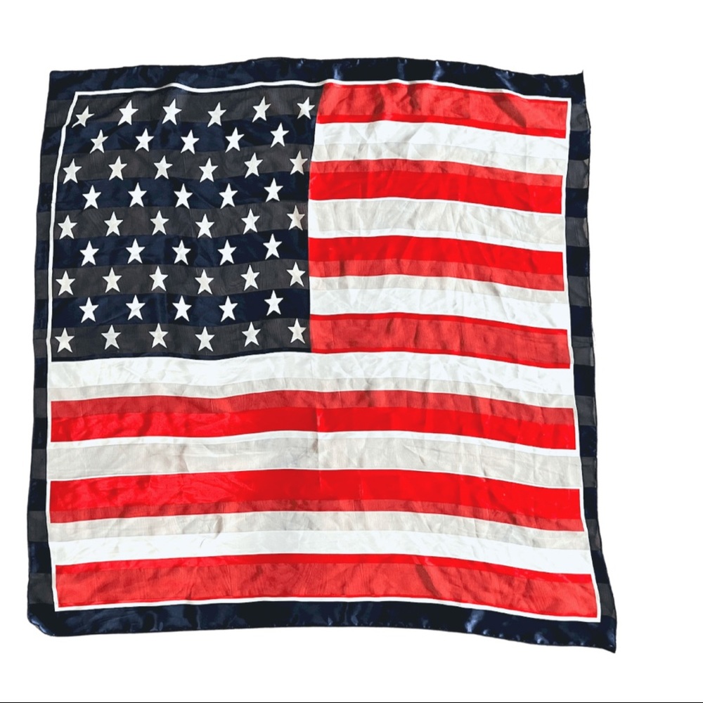 American Flag Scarf Red White & Blue